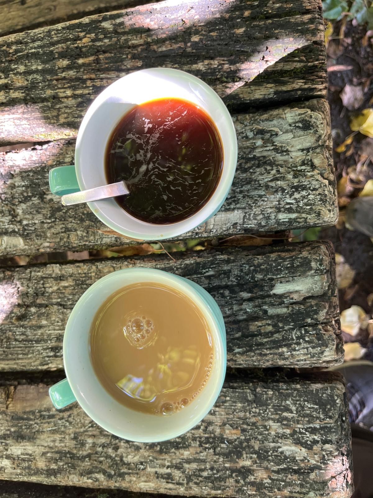 Post walk tea and coffee!